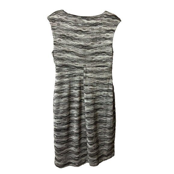 Connected Dress 10 Black Silver Gold Metallic Stretch Sheath Sleeveless Party - Picture 5 of 5